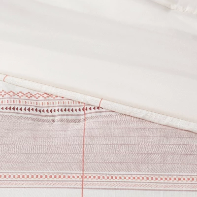 8pc Stripe Boho Comforter Set Mauve - Threshold™ - Image 2