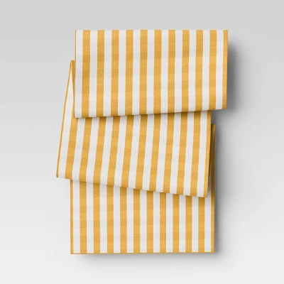 Cotton Gingham Check Table Runner Yellow - Threshold™ - Image 6