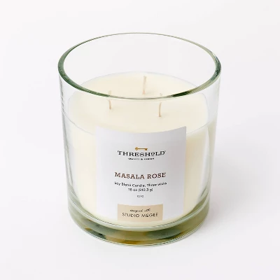 Clear Glass Masala Rose Candle White - Threshold™ Designed With Studio McGee - Image 5