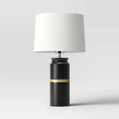 Ceramic And Wood Table Lamp (Includes LED Light Bulb) - Threshold™ - Image 3
