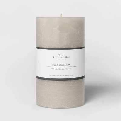 Pillar Cozy Cashmere Candle Gray - Threshold™ - Image 5