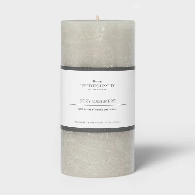Pillar Cozy Cashmere Candle Gray - Threshold™ - Image 3