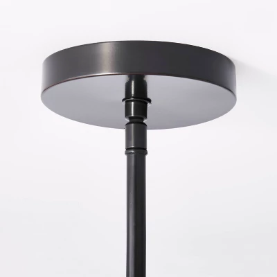 Metal Two Arm Shaded Chandelier Ceiling Light Black - Threshold™ Designed With Studio McGee - Image 3