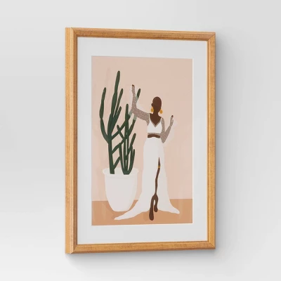 16" X 20" Beauty By Stormy Nesbit Glass/Wood Framed Wall Poster With Mat - Threshold™ - Image 2