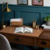 Faux Leather Desk Pad Brown - Threshold™