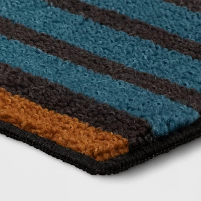 Striped Area Rug Turquoise/Yellow - Threshold™ - Image 2