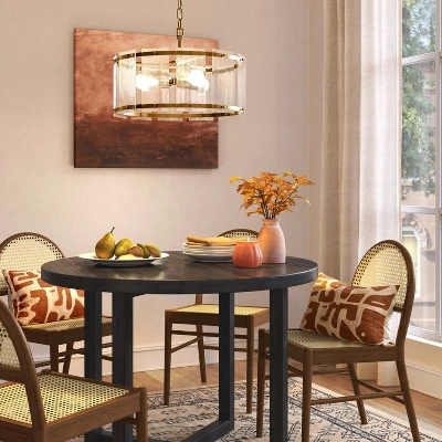 Glam Glass Ceiling Chandelier Brass - Threshold™ - Image 2