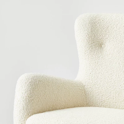 Kessler Wingback Faux Sherling Accent Chair Cream - Threshold™ Designed With Studio McGee - Image 4