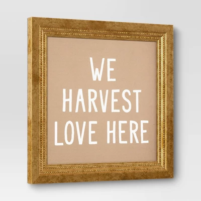 16" X 16" Harvest Love Framed Canvas Board - Threshold™ - Image 2