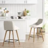 Timo Swivel Counter Height Barstool With Wood - Threshold™