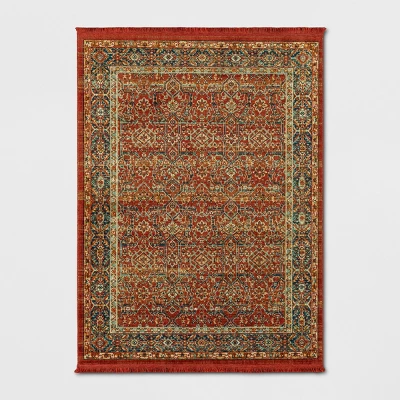 Damask Woven Persian With Fringe Rug - Threshold - Image 6