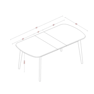 Astrid Mid-Century Drop Leaf Dining Table - Threshold™ - Image 5