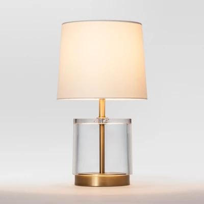 Modern Acrylic Accent Lamp Brass - Threshold