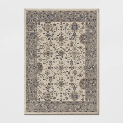 Jewel Boarder Persian Woven Rug Brown - Threshold - Image 3