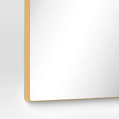 24" X 36" Infinity Mantle Mirror Brass - Threshold™ - Image 3