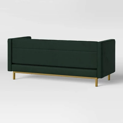 Cologne Tufted Track Arm Sofa Emerald Green - Threshold™ - Image 3
