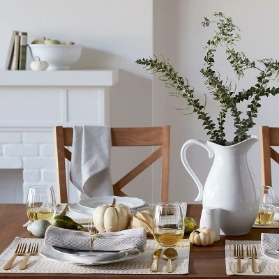 2.5L Porcelain Pitcher White - Threshold™ - Image 6