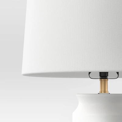 Ceramic And Wood Table Lamp (Includes LED Light Bulb) - Threshold™ - Image 2