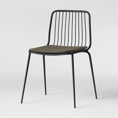 Set Of 2 Sodra Rounded Seat Wire Dining Chair Black - Threshold™ - Image 3