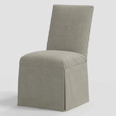 Samy Skirted Slipcover Dining Chair In Linen - Threshold™ - Image 9