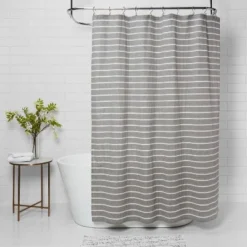 Stripe Shower Curtain Radiant Gray - Threshold™