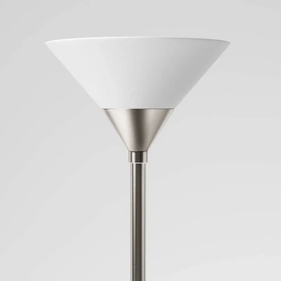 Torchiere Floor Lamp With Glass Shade - Threshold™ - Image 2
