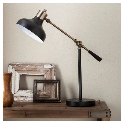 Crosby Schoolhouse Desk Lamp Black - Threshold