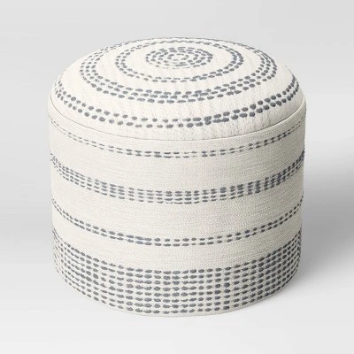 Darien Pouf Textured Neutral - Threshold™ - Image 2