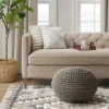 Cloverly Chunky Knit Pouf - Threshold™