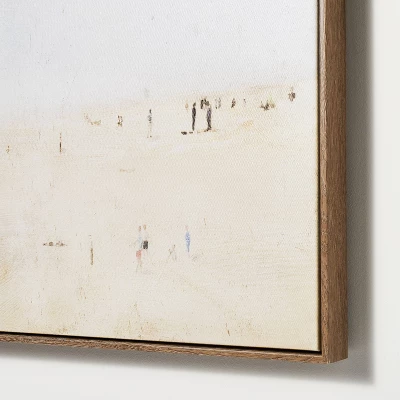 30" X 24" Painted Beach Embellished Framed Wall Canvas - Threshold™ Designed With Studio McGee - Image 2