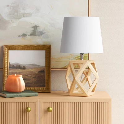 Small Geo Table Lamp Brown (Includes LED Light Bulb) - Threshold™ - Image 2