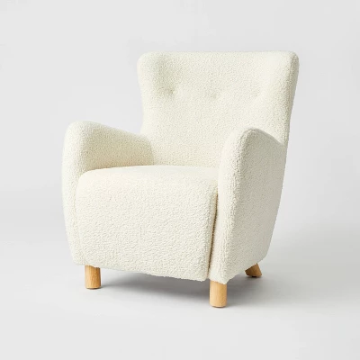 Kessler Wingback Faux Sherling Accent Chair Cream - Threshold™ Designed With Studio McGee - Image 7
