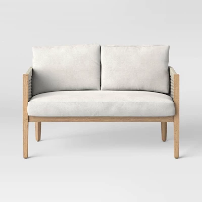 Pasadena Patio Loveseat - Gray - Threshold™ Designed With Studio McGee - Image 2