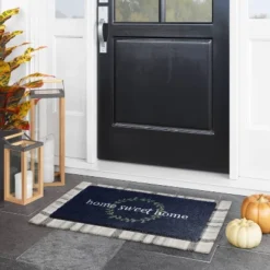 1'6"x2'6" Home Sweet Home Doormat Navy - Threshold™