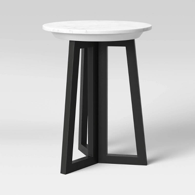 Altavista Round Marble End Table White - Threshold™ - Image 2