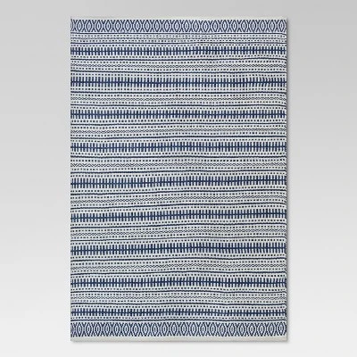 Pattern Stripe Outdoor Rug Blue - Threshold - Image 7