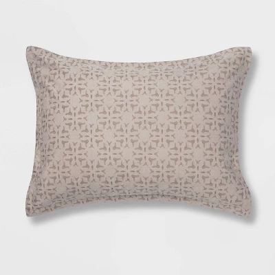 5pc Printed Geo Comforter Set Assorted Beiges - Threshold™ - Image 5