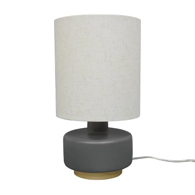 Ceramic Table Lamp With Wood Base - Threshold™ - Image 4