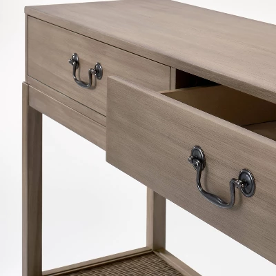 Brandeis Woven Console Table Brown - Threshold™ Designed With Studio McGee - Image 3