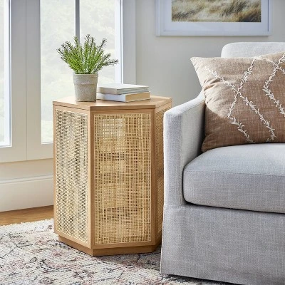 Lomita Rattan Accent Table Natural - Threshold™ Designed With Studio McGee