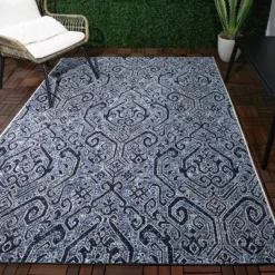 Paisley Outdoor Rug Blue - Threshold™