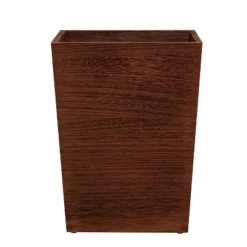 Square Trash Can Dark Wood - Threshold™