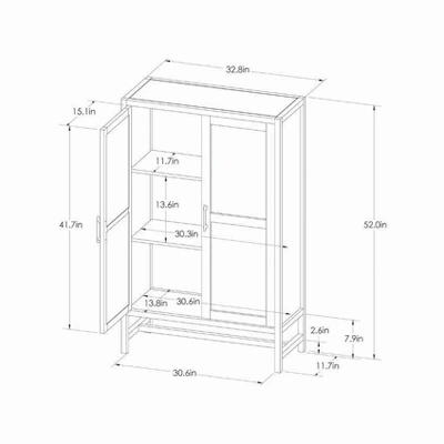 Warwick Library Cabinet - Threshold - Image 4