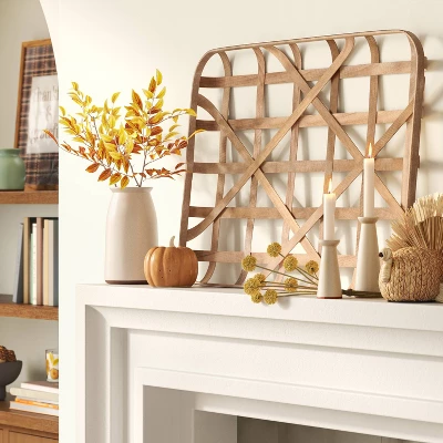 24" X 36" Tobacco Basket Wall Sculpture Brown - Threshold™