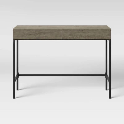 Loring Wood Writing Desk With Drawers And Charging Station - Threshold™ - Image 10