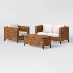 Brookfield Patio Furniture Conversation Set Collection - Threshold™