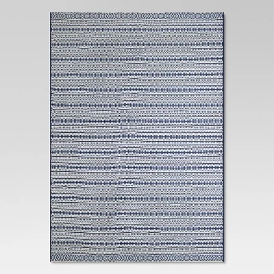 Pattern Stripe Outdoor Rug Blue - Threshold - Image 8