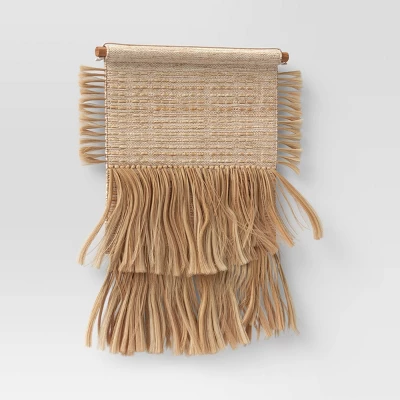 18" X 30" Hand Woven Jute/Cotton Wall Art Natural - Threshold™ - Image 2