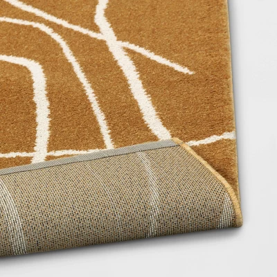 Abstract Lines Rug Mustard - Threshold™ - Image 3