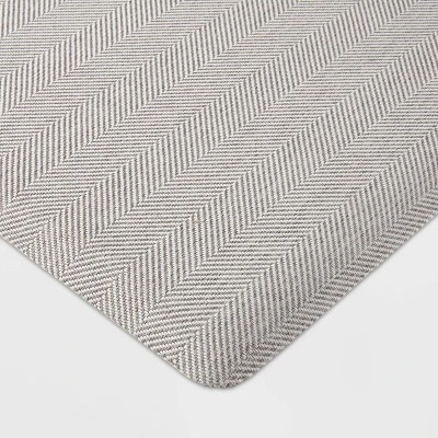 20" X 36" Herringbone Comfort Mat Light Gray - Threshold™ - Image 2